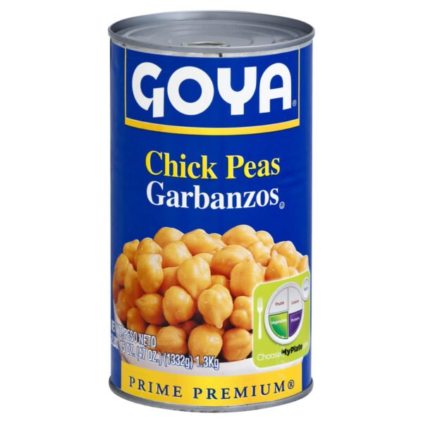 GOYA Chick Peas / Garbanzo Beans – Large Can (47 oz / 2 lbs 15 oz)