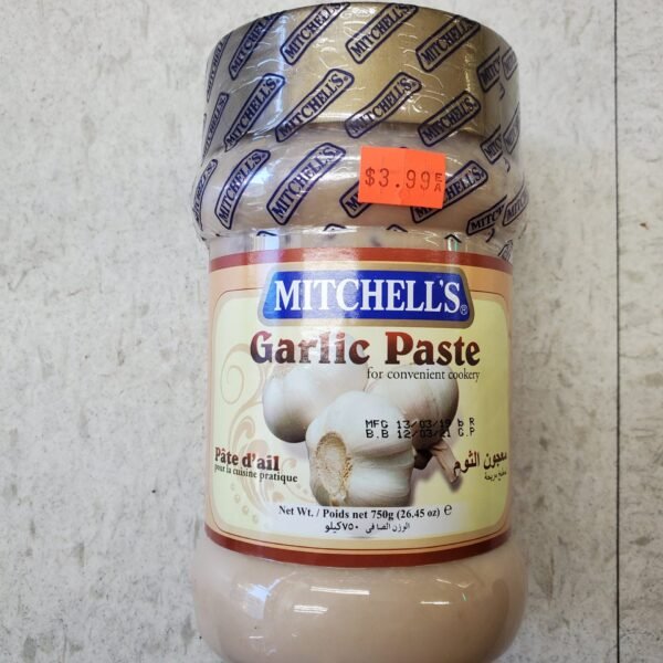 MITCHELL'S Garlic Paste – Ready-to-Use (750g Jar)