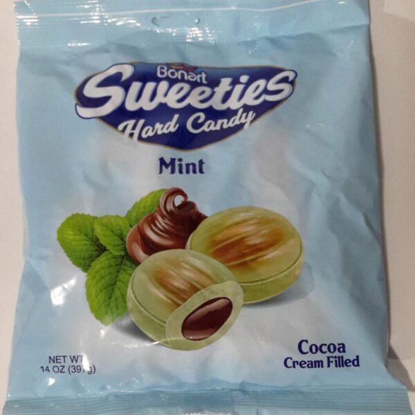 Bonart Sweeties Hard Candy Mint 7OZ 198g Cocoa Cream Filled