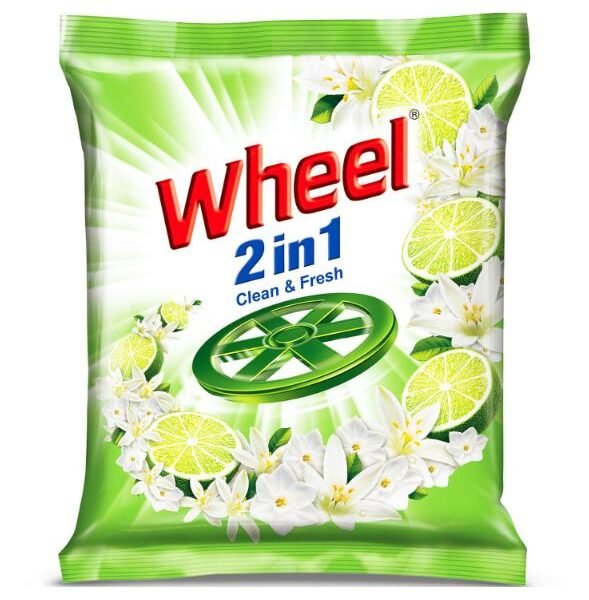 Wheel 2 in 1 Clean & Fresh Detergent Powder (2 kg Pack)