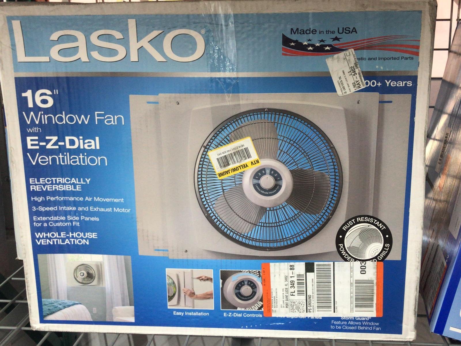 cfada346-bcbc-427a-8132-dec01edd61be_1024x10242x Lasko 16-Inch Window Fan with EZ-Dial Reversible Airflow - Image 1