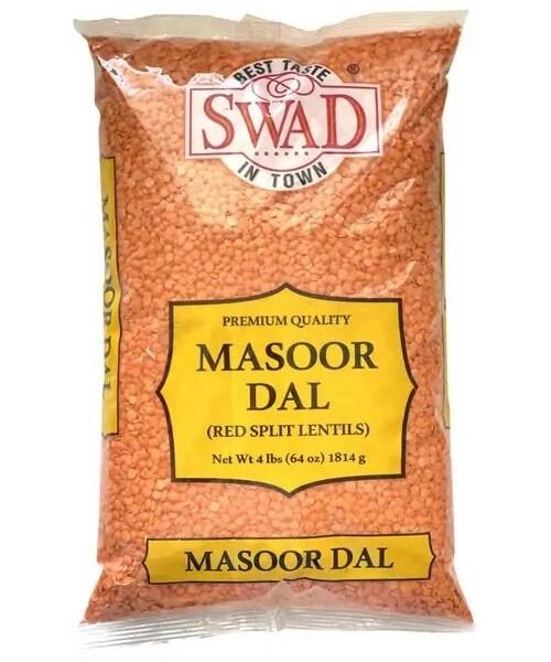 Swad Masoor Dal (Red Split Lentils) 4 lb Bag