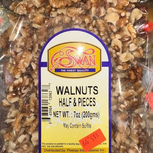 Swan Walnut Halves & Pieces – 7 oz Bag